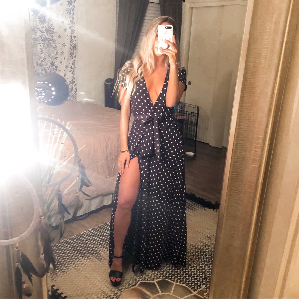 Black & White Maxi Dress